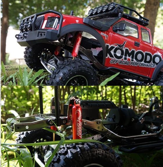 AMMORTIZZATORI ROSSI x SCALER 90mm DESERT LIZARD 2pz - GPEDDDL-090RD - immagine 3