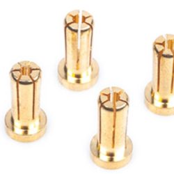 Connettori dorati 5mm corti 14mm 4pz Works Team - GPLRP499305