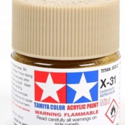 Colore acrilico X-31 Titanium Gold 1pz da 10ml lucido - TAM81531-1PZ
