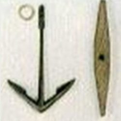 ANCORA CON CEPPO   2pz 35x50mm - M31200