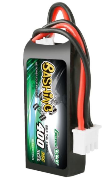 Lipo Axial SCX24 7,4v 400mAh 2S1P 35C Gens Ace - GENA4002S35JS - immagine 4