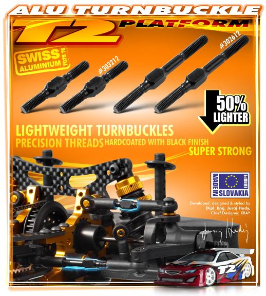 TIRANTE IN ERGAL NERO T2 T3 M3 39mm SINISTRO DESTRO - HUD302612 - immagine 3