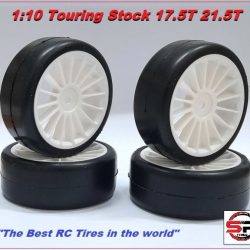Treno gomme Slick 1/10 Touring Stock 17.5T 21.5T 4pz - SPREL030-M