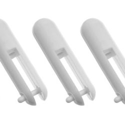 Clips M2 bianche in nylon 5pz  per tiranti M2 - SUGF-2107-002