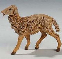 PECORE n.6 Tipo Legno 19cm 1pz PER IL PRESEPE DA 19cm  resina - FONTPEC19TL