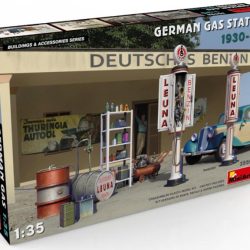 German Gas Station 1930-40s 1/35 - ITAMA35598