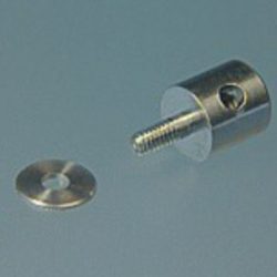 Morsetti ferma barre per aste da 2,5mm in alluminio 6pz - MPJ2771AL