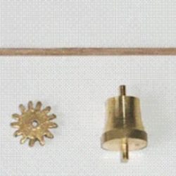 Argano verticale da montare da 16mm in ottone - M42030