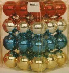 CUBO SFERE 60mm PLASTICA  36pz COLORI ASSORTITI - YSCU6036