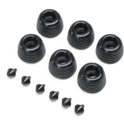 Promoto-SM Rotelle in gomma e fermi 6pz - HORLOS-2288