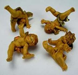 ANGELI ROTOLANTI 6cm 1pz TIPO LEGNO - FON555-8TL