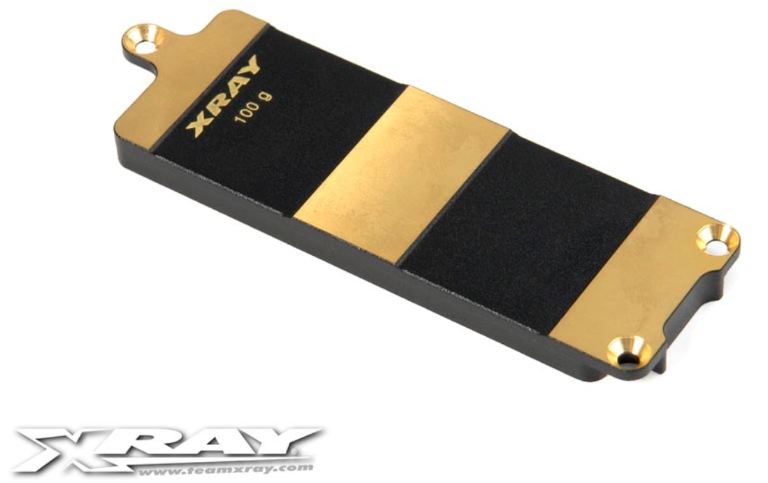 SUPPORTO BATTERIA LiPo RX8 IN OTTONE 100gr - HUD346157