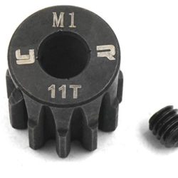 Pignone in acciaio 11T modulo 1 foro da 5mm - GPEDMG-10001