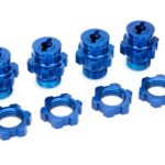 Trascinatori ruote blu da 17mm 4x4 Slash/Stampede/Rustler/Hoss - TXX6856X