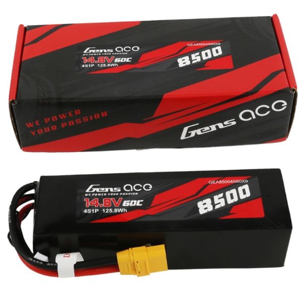 LiPo 4s 14,8v 8500mAh 60C Gens ace XT90 - GEN85004S60X9 - immagine 5