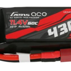 LiPo HV 11,4v 4300mAh adventure 3S 60C ideale per scaler 1/10 Gens ace - GENBA50C43003