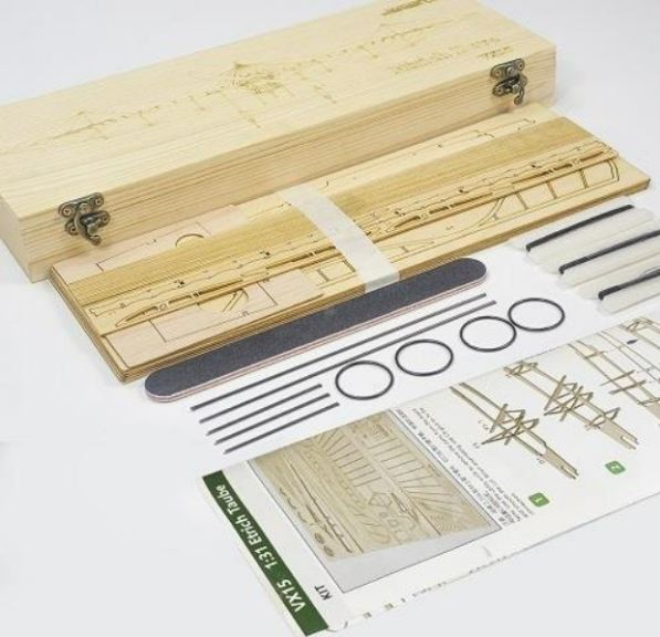 Aereo Etrich Taube 460mm balsa kit tagliato al laser - PCH15901 - immagine 4