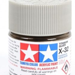 Colore acrilico X-32 Titanium Silver 6pz da 10ml lucido - TAM81532