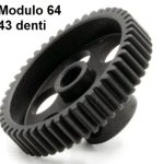 Pignone ultra light modulo 64 43T in alluminio trattato - HUD294143