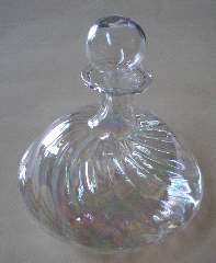 VASETTO RIGATO IRIDESCENTE 1pz Vetro Soffiato - YSA2196