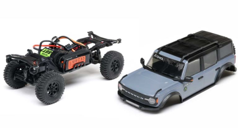 SCX30 Ford Bronco blu 1/30 4x4 Brushed Rock Crawler - HORAXI-2048T1 - immagine 5