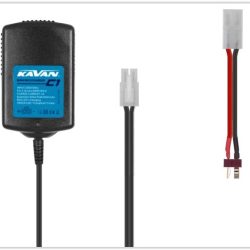 Carica batterie NiMh 4-8 celle 1A Tamiya + Deans con LED - PELKAV34-1021