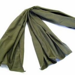 SCIARPA LEGGERA FORATA VERDE IN MATERIALE SINTETICO - JOLSCIARPE