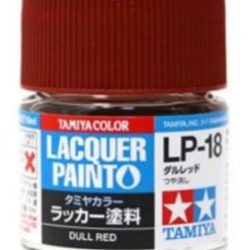 LP-18 DULL RED 1pz bottiglietta colore a smalto - TAM82118-1PZ