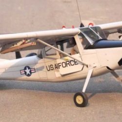 L19 Bird Dog 55 argento 1730mm VQ Model scoppio o elettrico - PCH15216