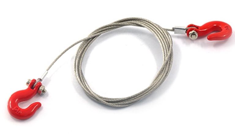 FILO ACCIAIO CON GANCI ROSSI - GPEDYA-0373