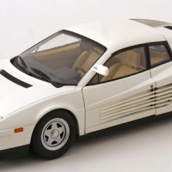Ferrari Testarossa Bianca 1/12 1984 lunga 38cm Miami Vice monospecchio - MODKKDC120203