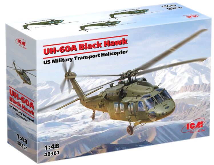 UH-60A Black Hawk, Us Military UH60A 1/48 - ITAICM48361