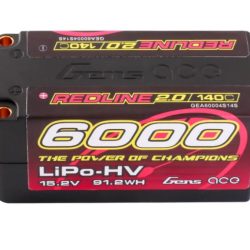 LiPo car shorty 15,2v 6000mAh 140C 4S2P Redline Series 410gr - GEN60004S14S