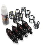 Set 4 ammortizzatori neri 55mm Qutus regolazione rapida per touring 1/10 - GPEDDBB-2055B