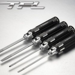 SET 4 CACCIAVITI MANICO IN METALLO A TAGLIO ED A CROCE - TFLT1604-02