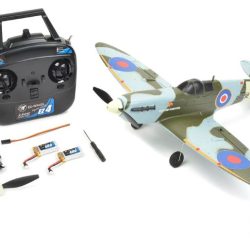 Mini Spitfire MK II grigio verde 450mm completo di tutto  con 2 LiPo - SU-EZ-026