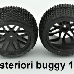 Gomme e cerchi buggy 1/10 posteriori 2pz - RADBB22426