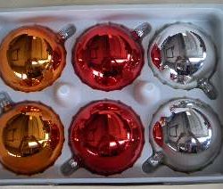 SFERA VETRO SOFFIATO COLORI ASSORTITI 8cm 1pz - YSA1298