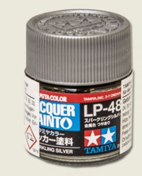 LP-48 SPARKING SILVER 6pz bottiglietta colore a smalto - TAM82148