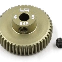 PIGNONE MODULO 64 CON 45T DENTI IN ALLUMINIO 7075 RINFORZATO - GPEDMG-64045