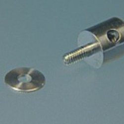 Morsetti ferma barre per aste da 2mm in alluminio 6pz - MPJ2763AL