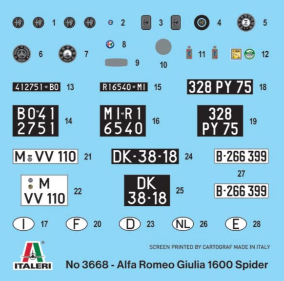 Alfa Romeo Giulia 1600 Spider 1/24 - ITA3668 - immagine 4