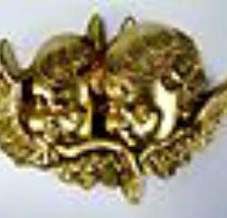 TESTE ANGELI       12x17cm 1pz ARGENTO - FON877ARG