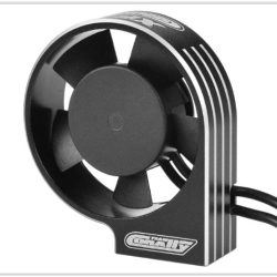 Ventola in metallo nera XF-30 30mm Ultra High Speed Team Corally - SUC-53115-2