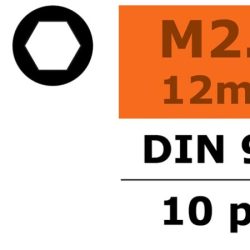 Viti testa a brugola 2,5x12mm 10pz in acciaio - SUGF-0100-011