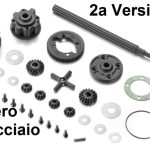DIFFERENZIALE v2 INGRANAGGI X1 ALBERO IN ACCIAIO CORONA 80T - HUD374901