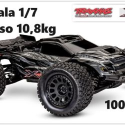Traxxas XRT nero X-Truck  8s scala 1/7 10,8kg quasi 100km/h - TXX78086-4BLK