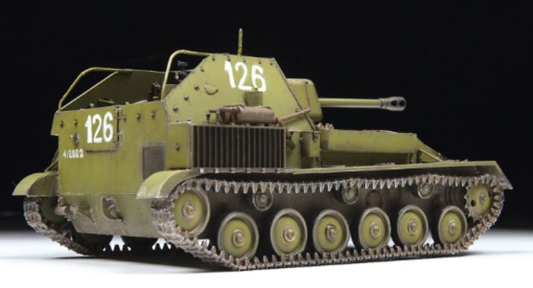 SU-76 Soviet Self Propelled 1/35 SU76 semovente d'artiglieria - ITAZS3662 - immagine 3
