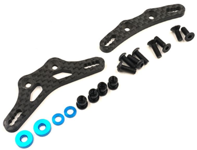 Set supporti Tamiya M07 anteriori e posteriori per ammortizzatori corti - GPEDTAMC-060