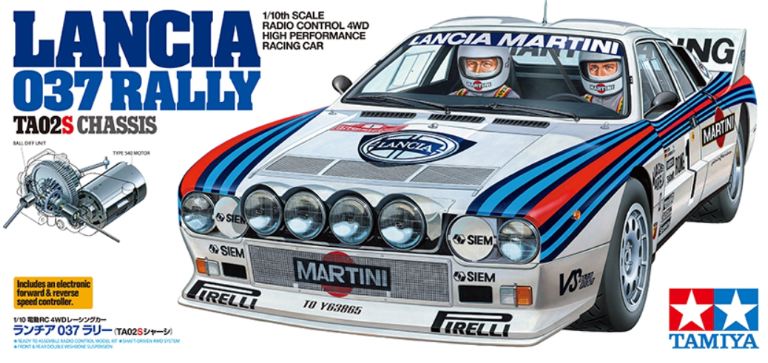 LANCIA 037 RALLY TA-02S 1/10 IN KIT DI MONTAGGIO - TAM58654